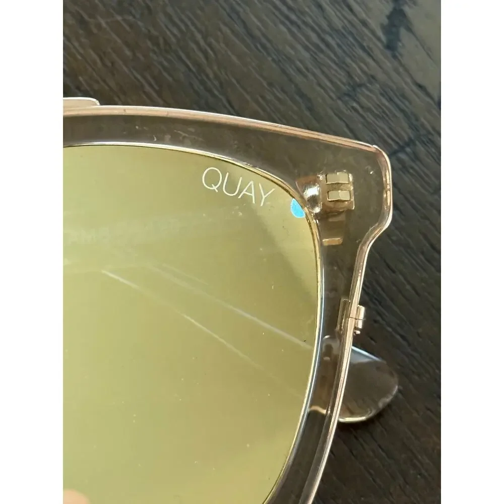 QUAY Sweet Dreams 125 Sunglasses Champagne Rose Gold Mirror Retired
